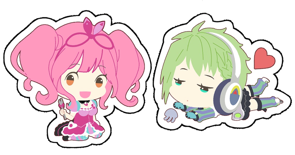 歌姫ダイカットミニステッカー3枚セット