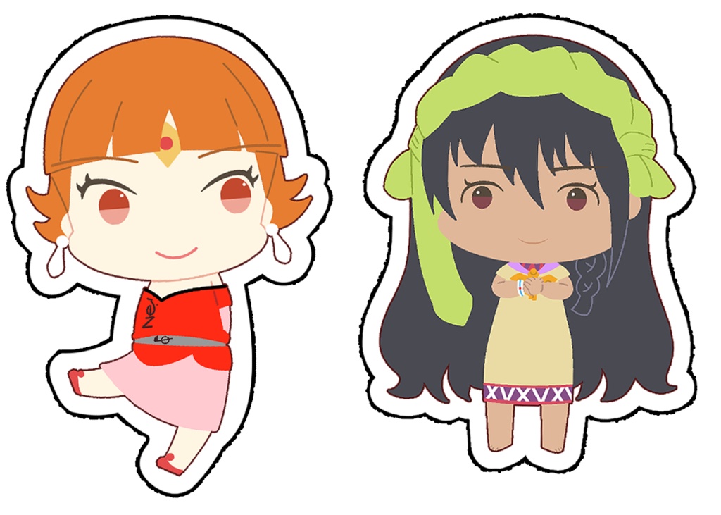 歌姫ダイカットミニステッカー3枚セット