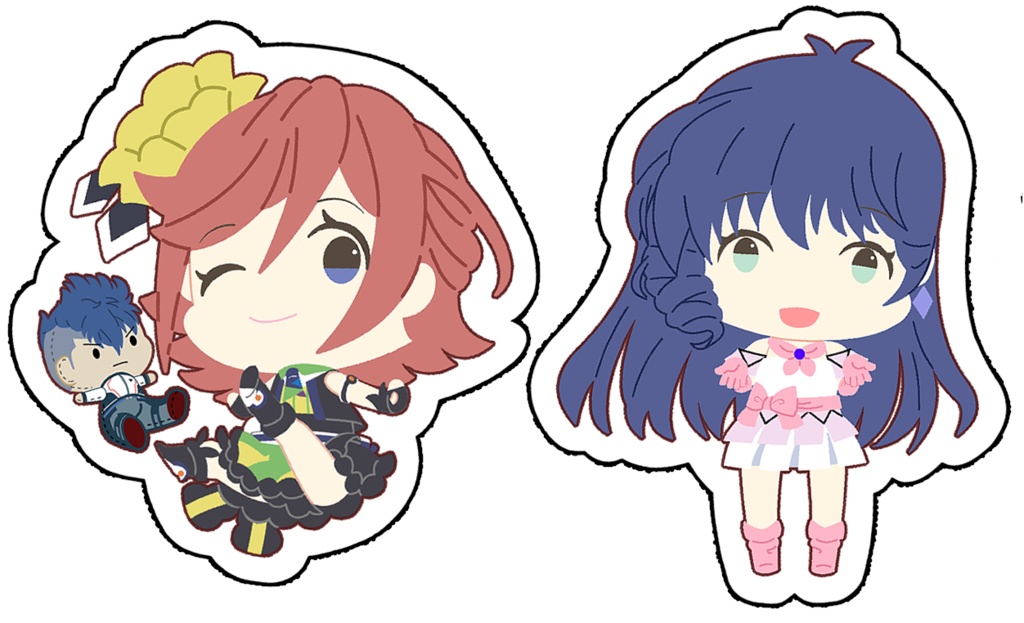 歌姫ダイカットミニステッカー3枚セット