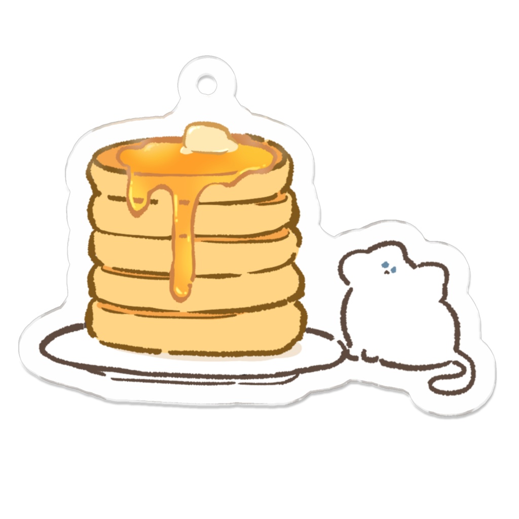 【かふぇとねこ】パンケーキ￤しろねこVer.