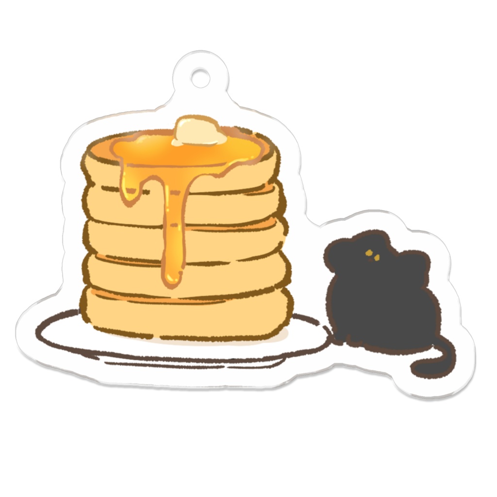 【かふぇとねこ】パンケーキ￤くろねこVer.