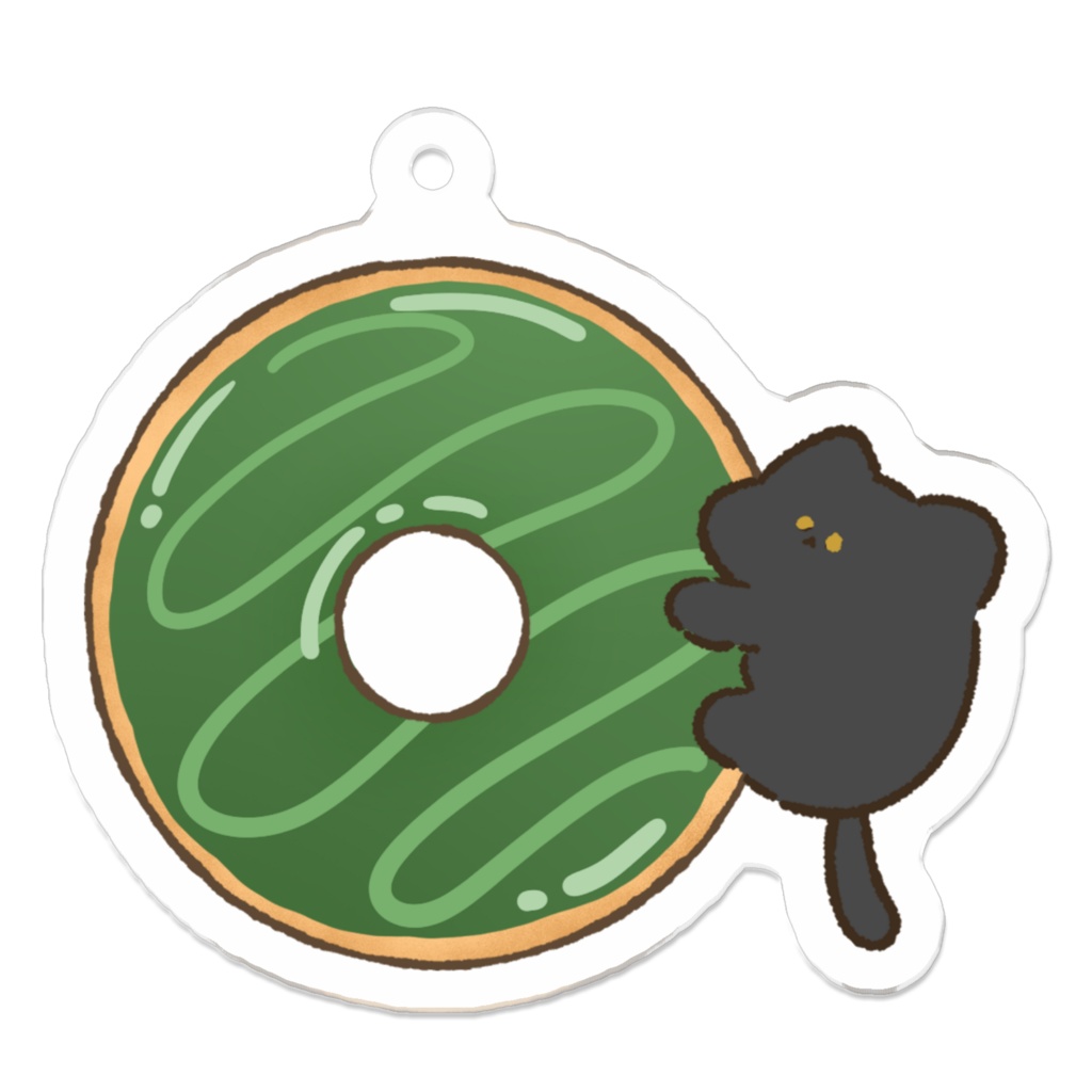 【かふぇとねこ】ドーナツ￤くろねこVer.