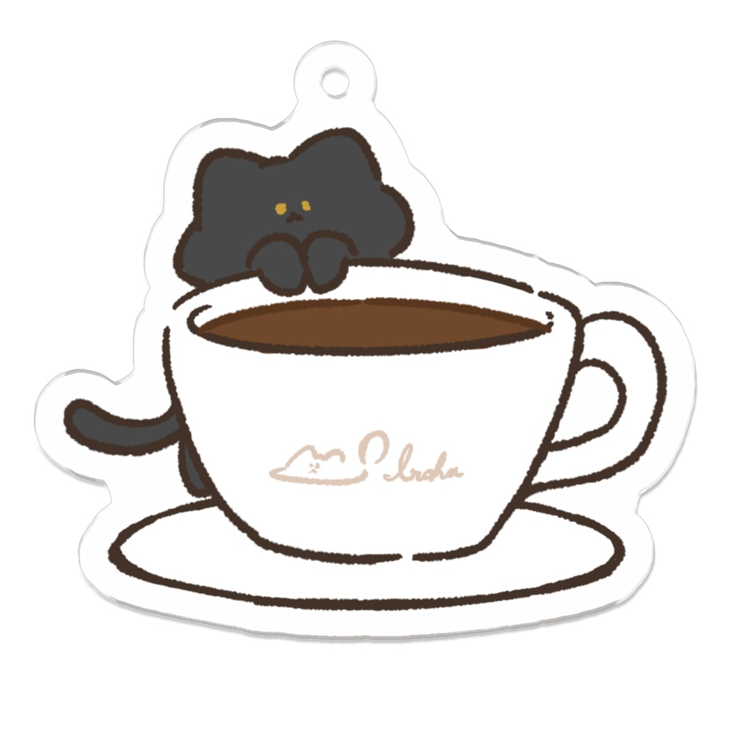 【かふぇとねこ】ドリンク（コーヒー）￤くろねこVer.