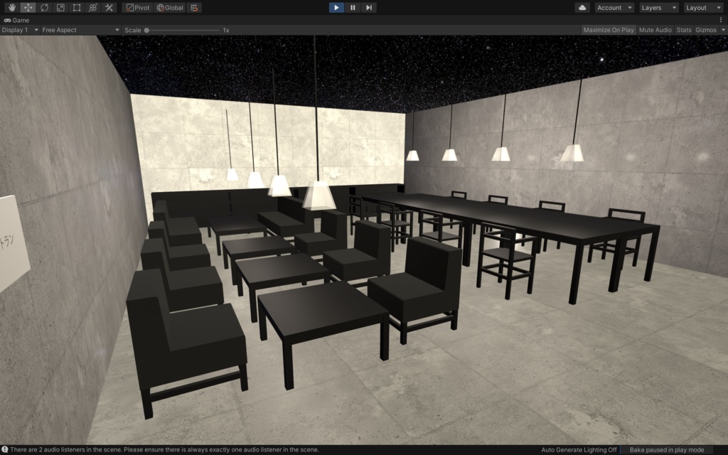 <VRChat , Cluster> シンプルなモダン家具 40点セット<イベント向け>
