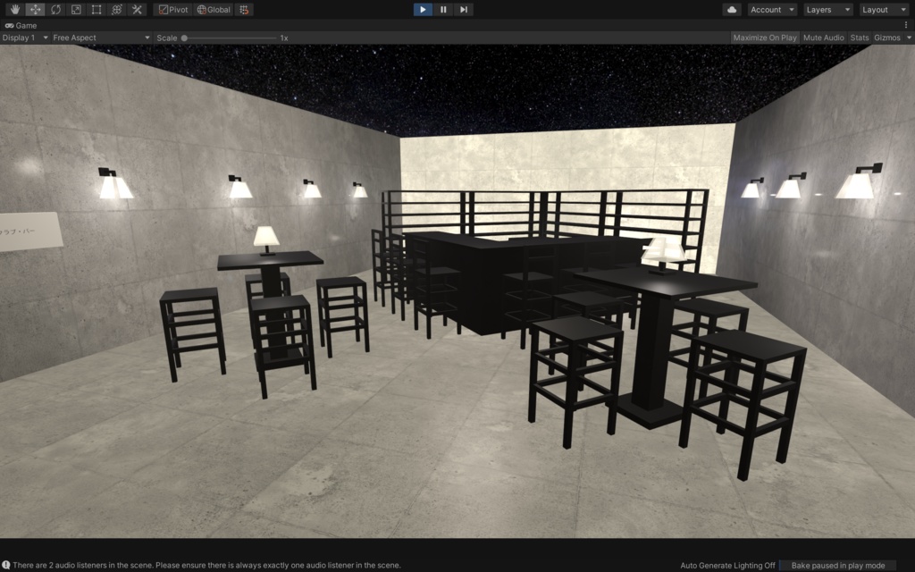 <VRChat , Cluster> シンプルなモダン家具 40点セット<イベント向け>