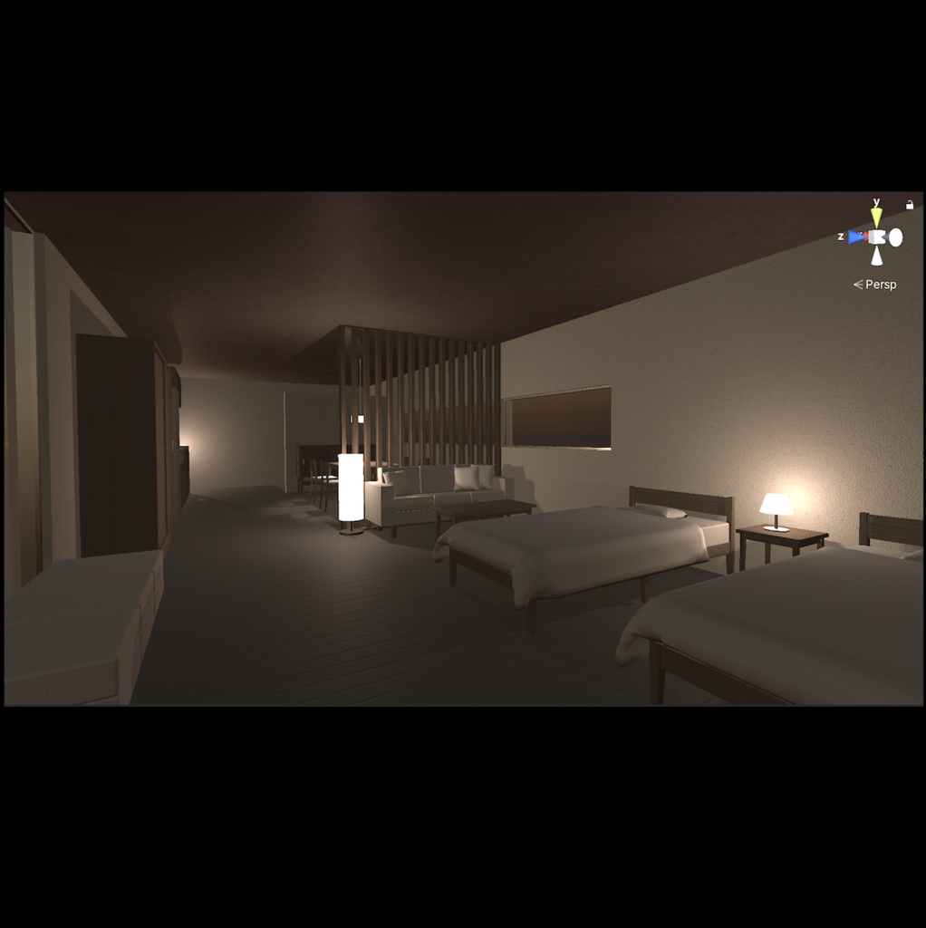 【UnityPackage】living room & furniture set