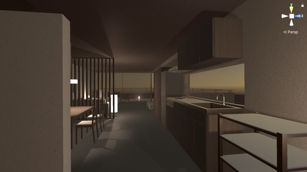 【UnityPackage】living room & furniture set