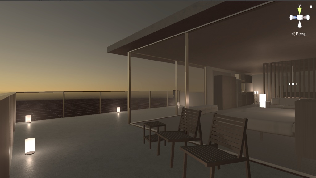 【UnityPackage】living room & furniture set