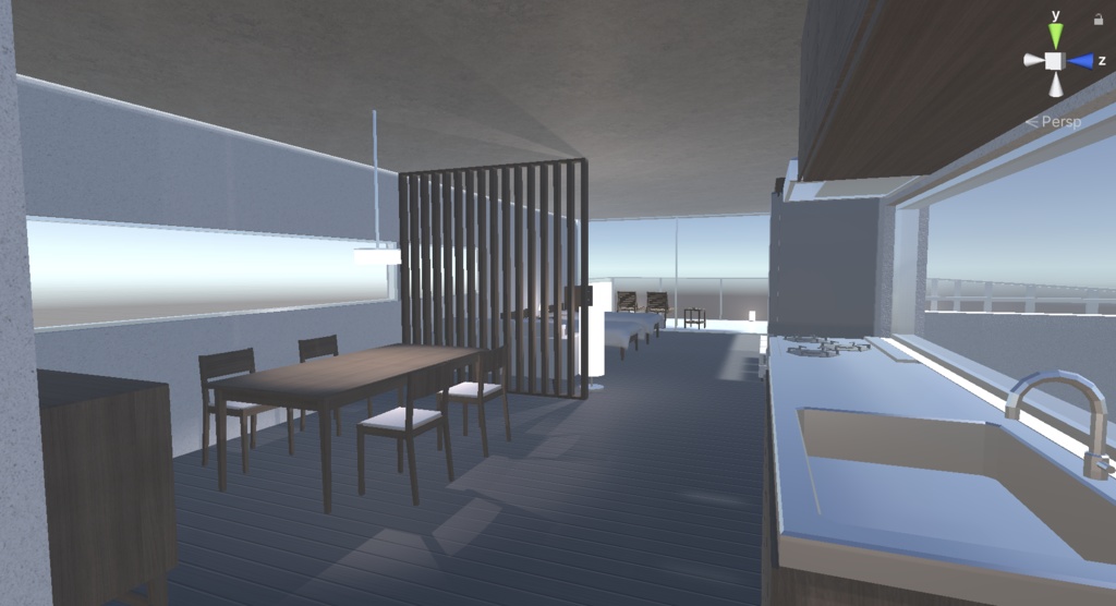 【UnityPackage】living room & furniture set