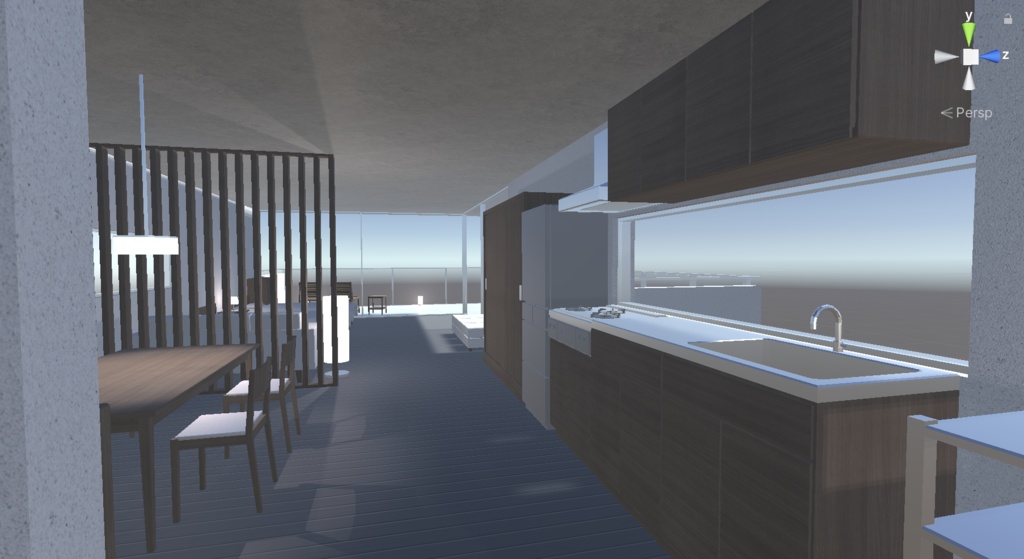 【UnityPackage】living room & furniture set