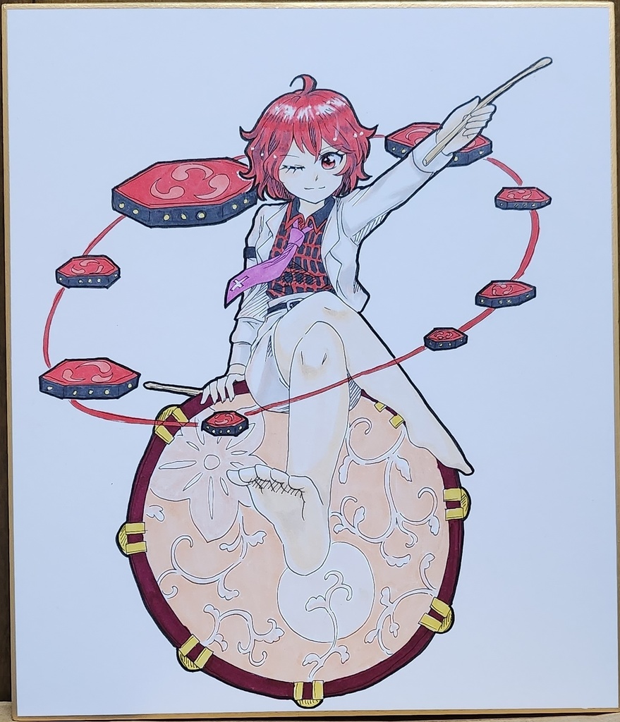 雷鼓 色紙
