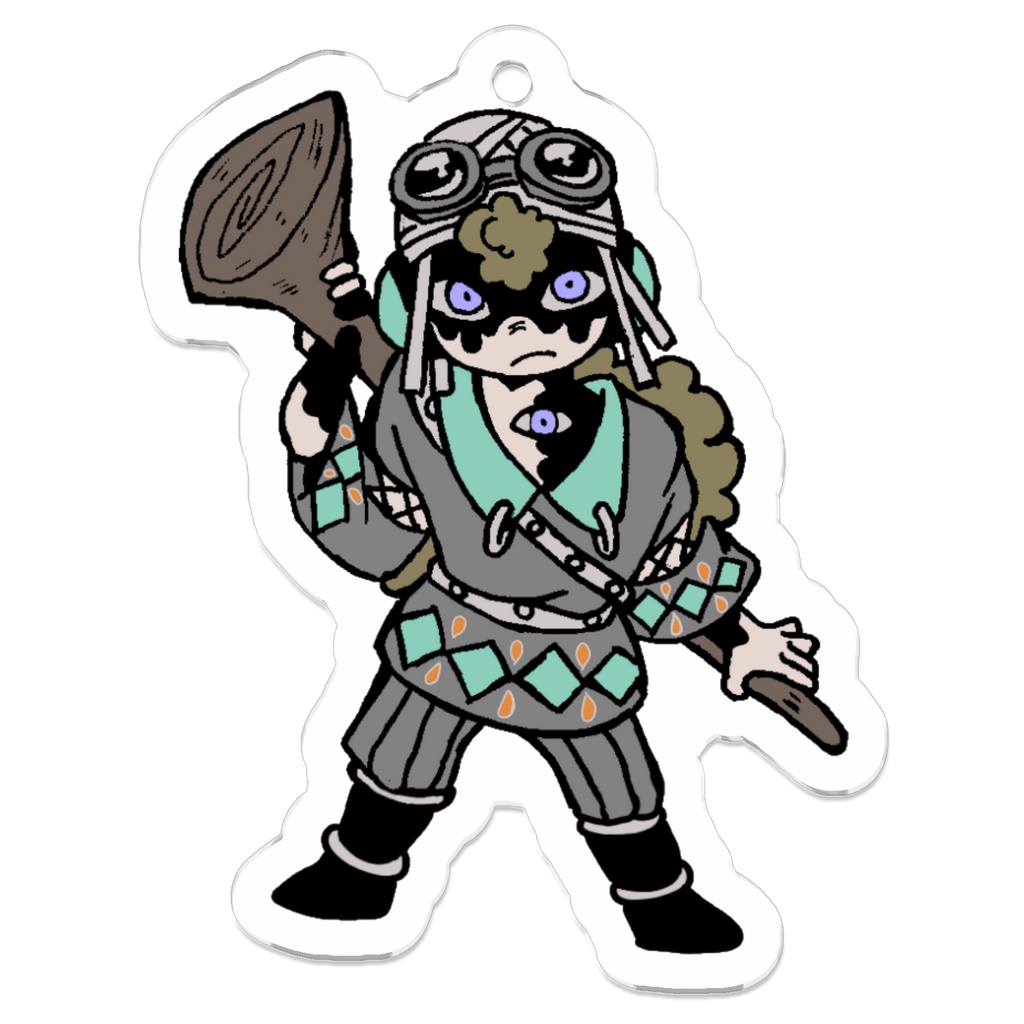 座摩岸オロロ　アクリルキーホルダー
