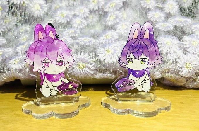 べびうさぎおすわりアクリルスタンド　清麿&水心子