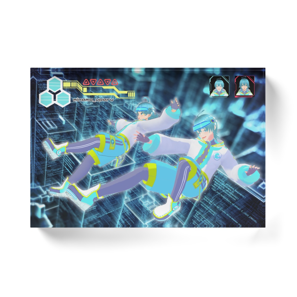 【新衣装】サイバーうぱーかーアクリルブロック【みなもうぱる】