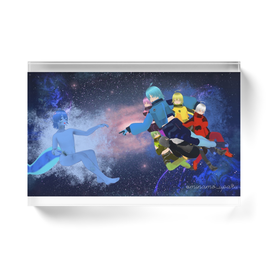 【みなもうぱる】うぱるの創造【アクリルブロック】