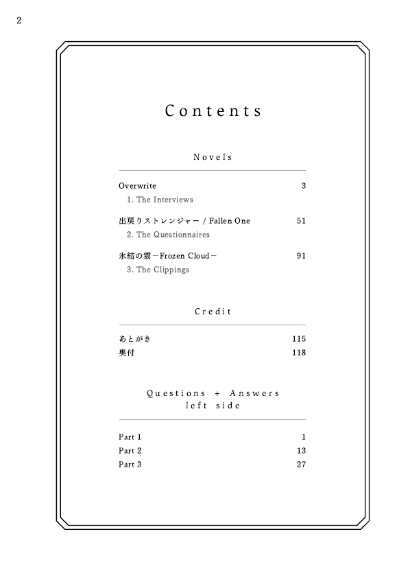 【別作品既読者向け】なりきり50の質問:50 Questions for the Two of You