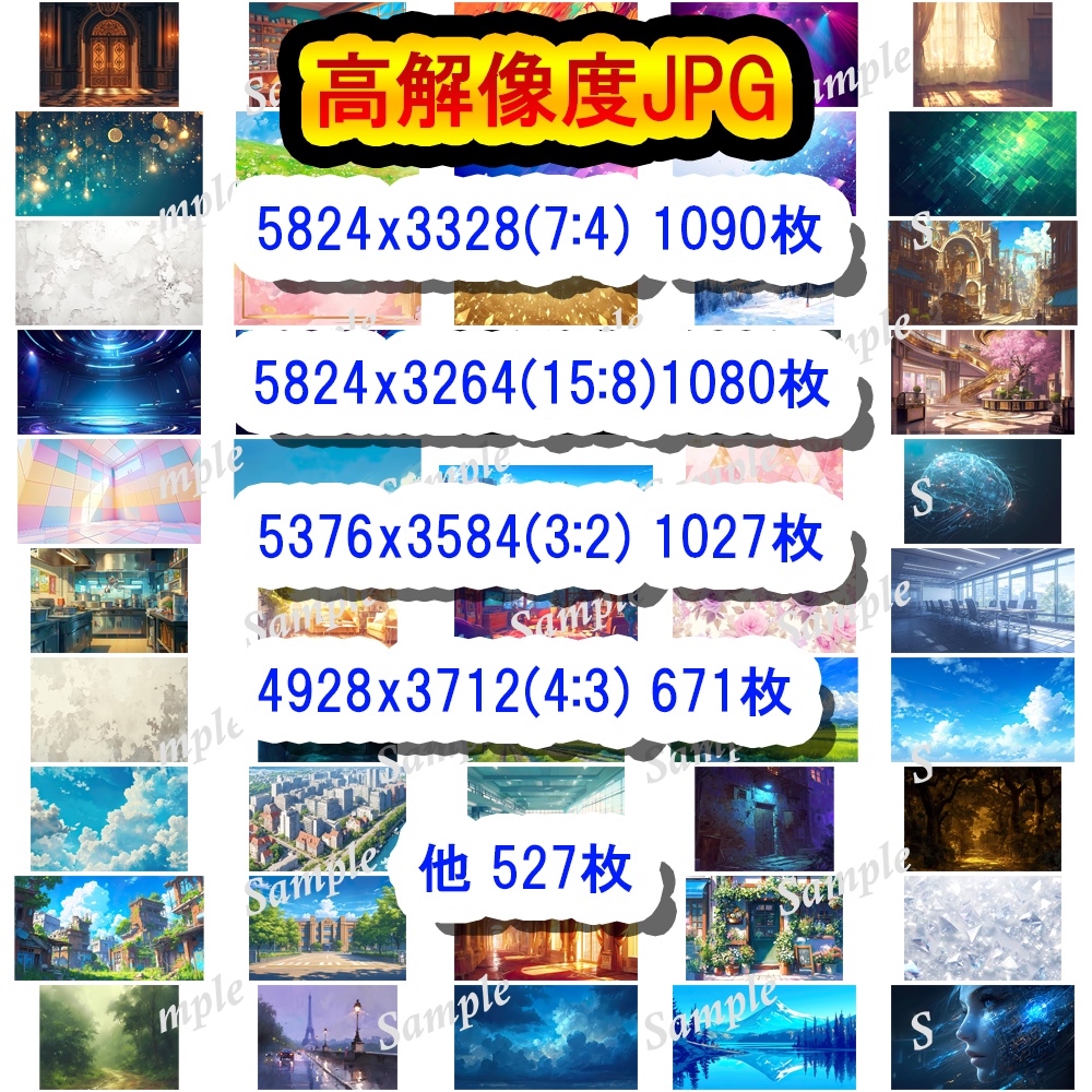 クリエイターズ・オールインワン背景パックA - 約4,500枚の万能素材集