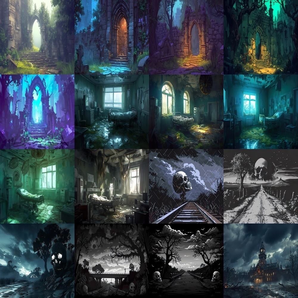 ホラーゲーム背景パック