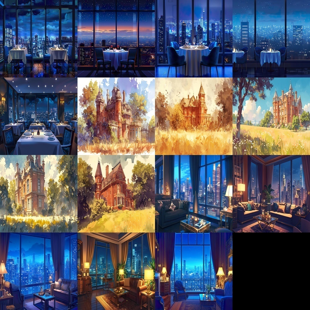 高級ホテルとリゾート背景パック