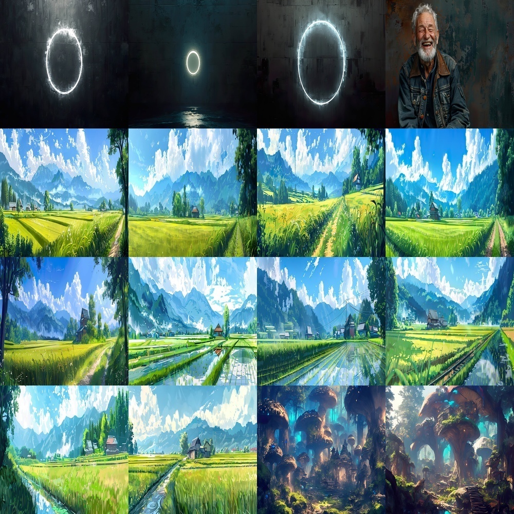 多彩な風景とシーン背景パック