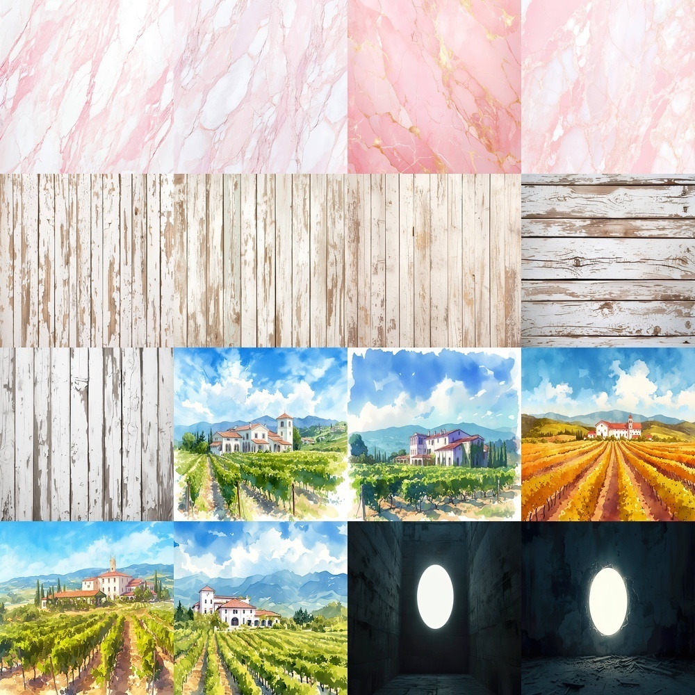 多彩な風景とシーン背景パック