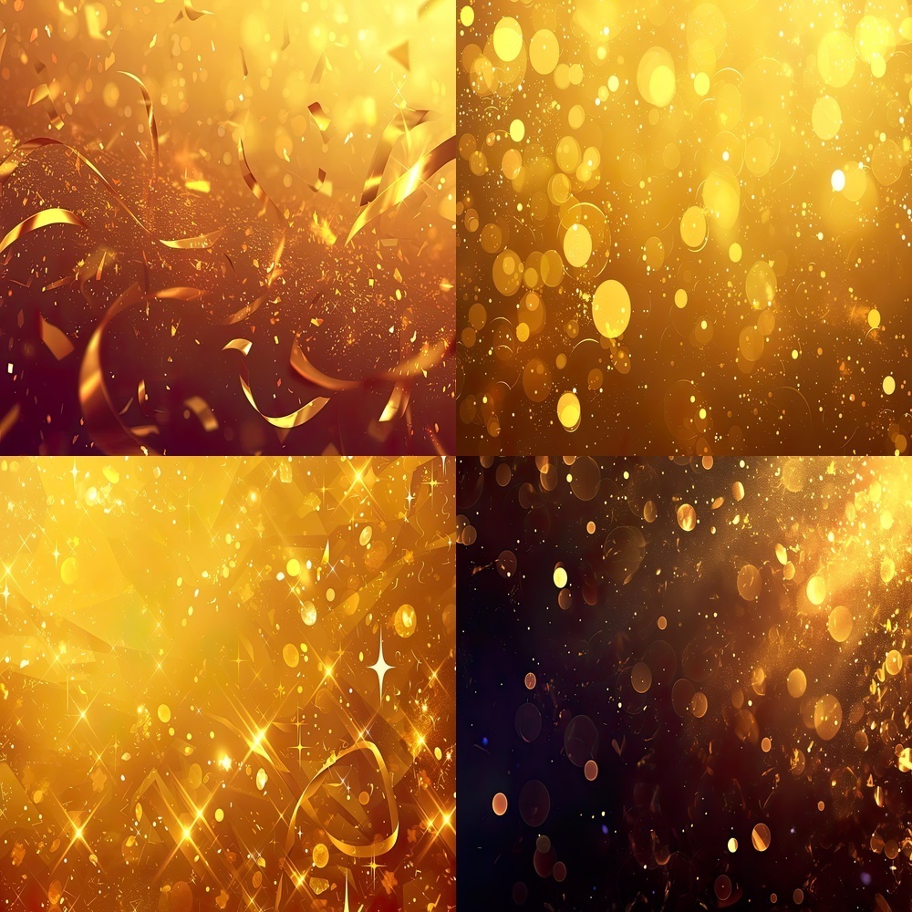 豪華カフェとキラキラ背景パック