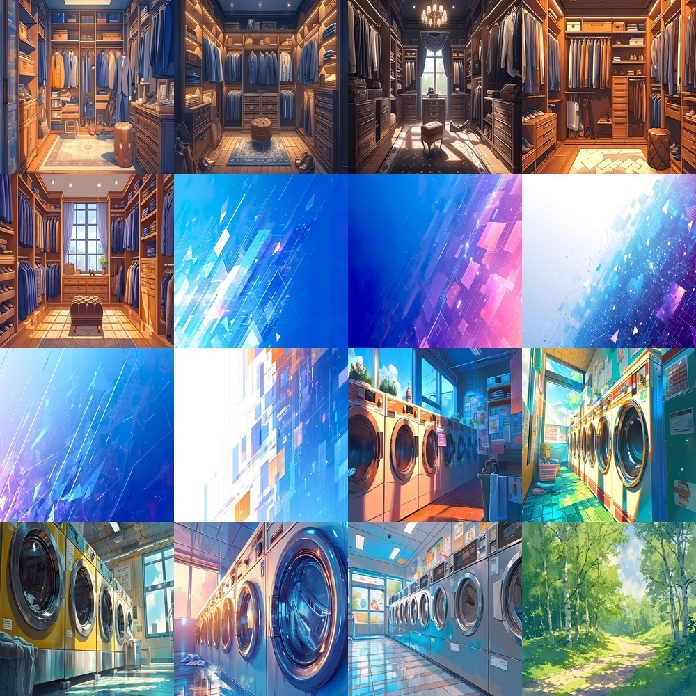 多彩なシーンと季節背景パック