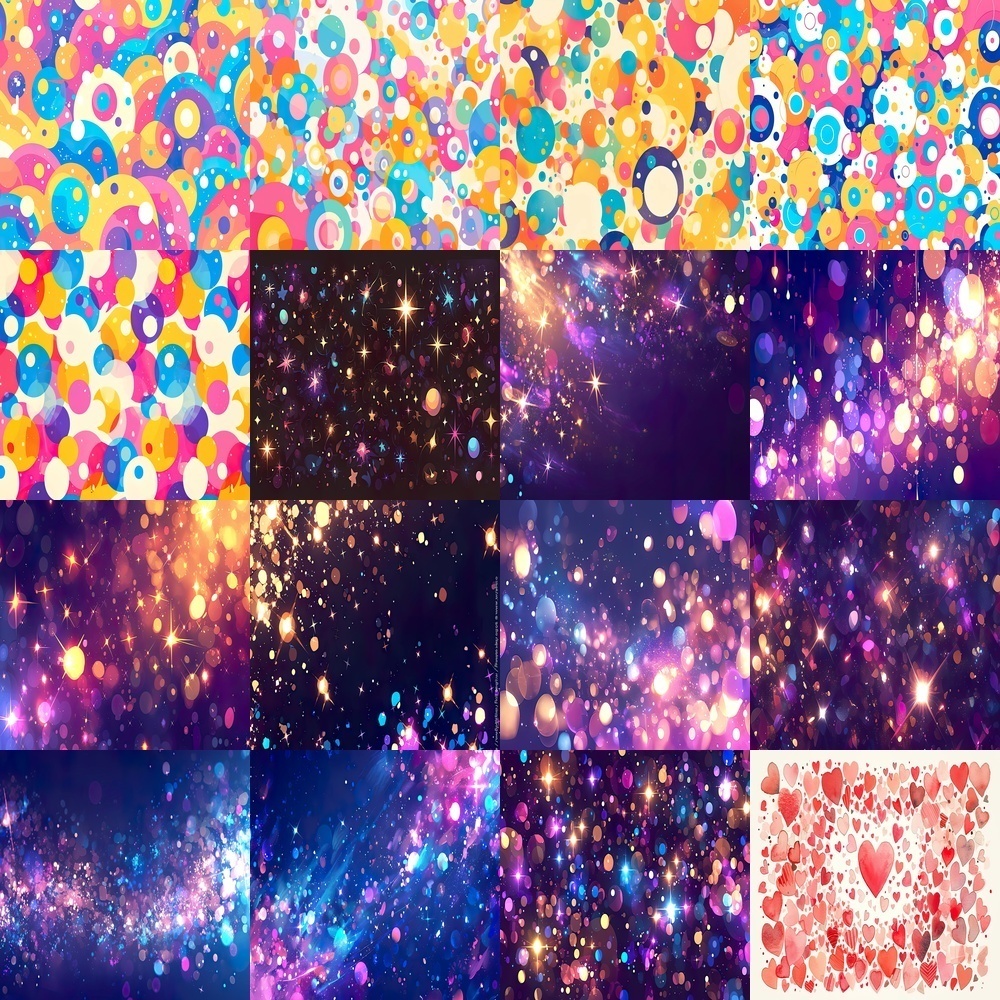 カラフル背景とアートパック