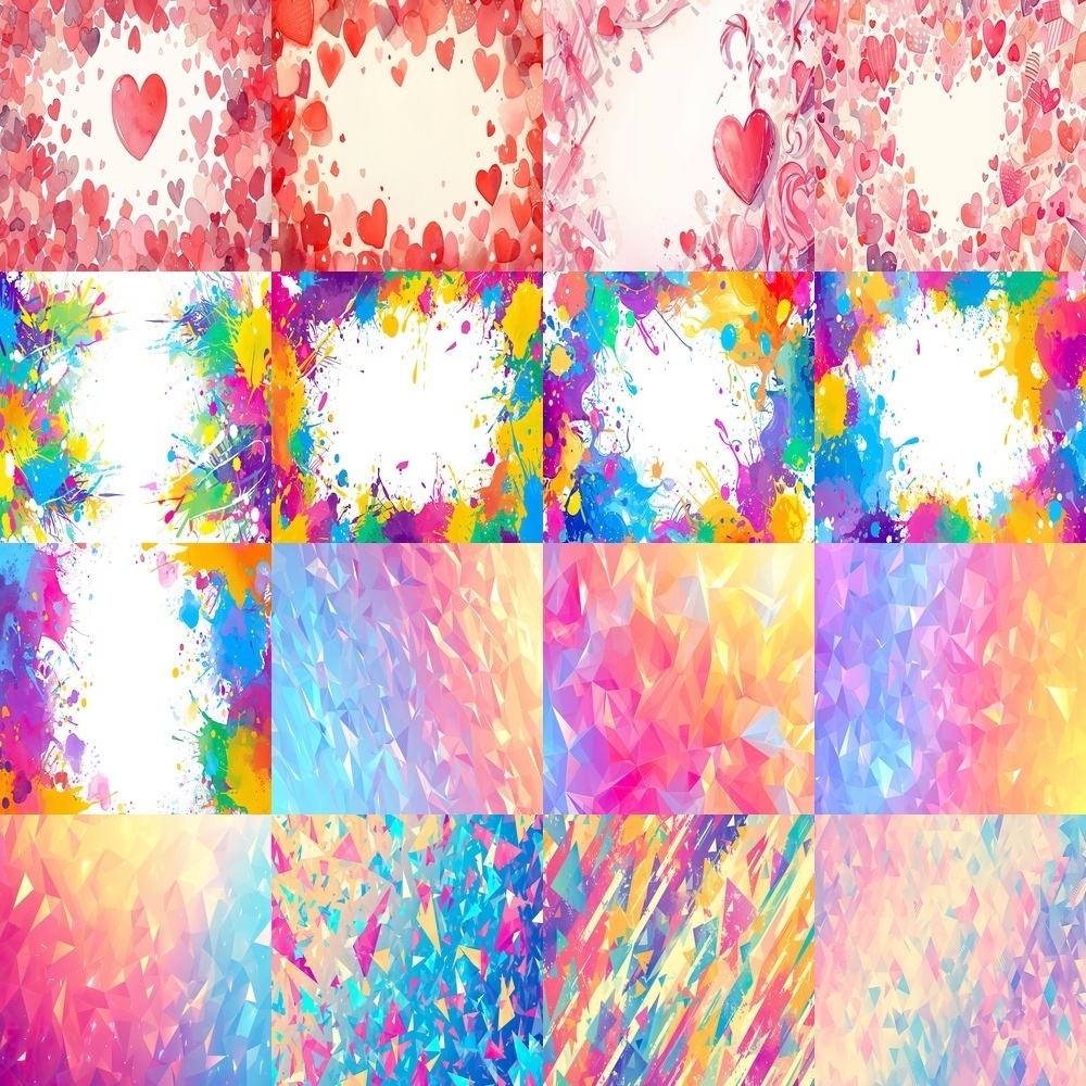 カラフル背景とアートパック