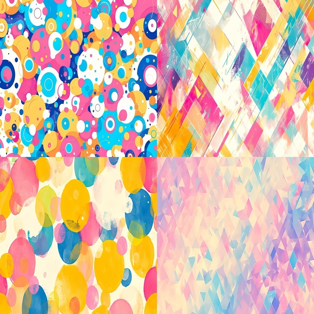 カラフル背景とアートパック