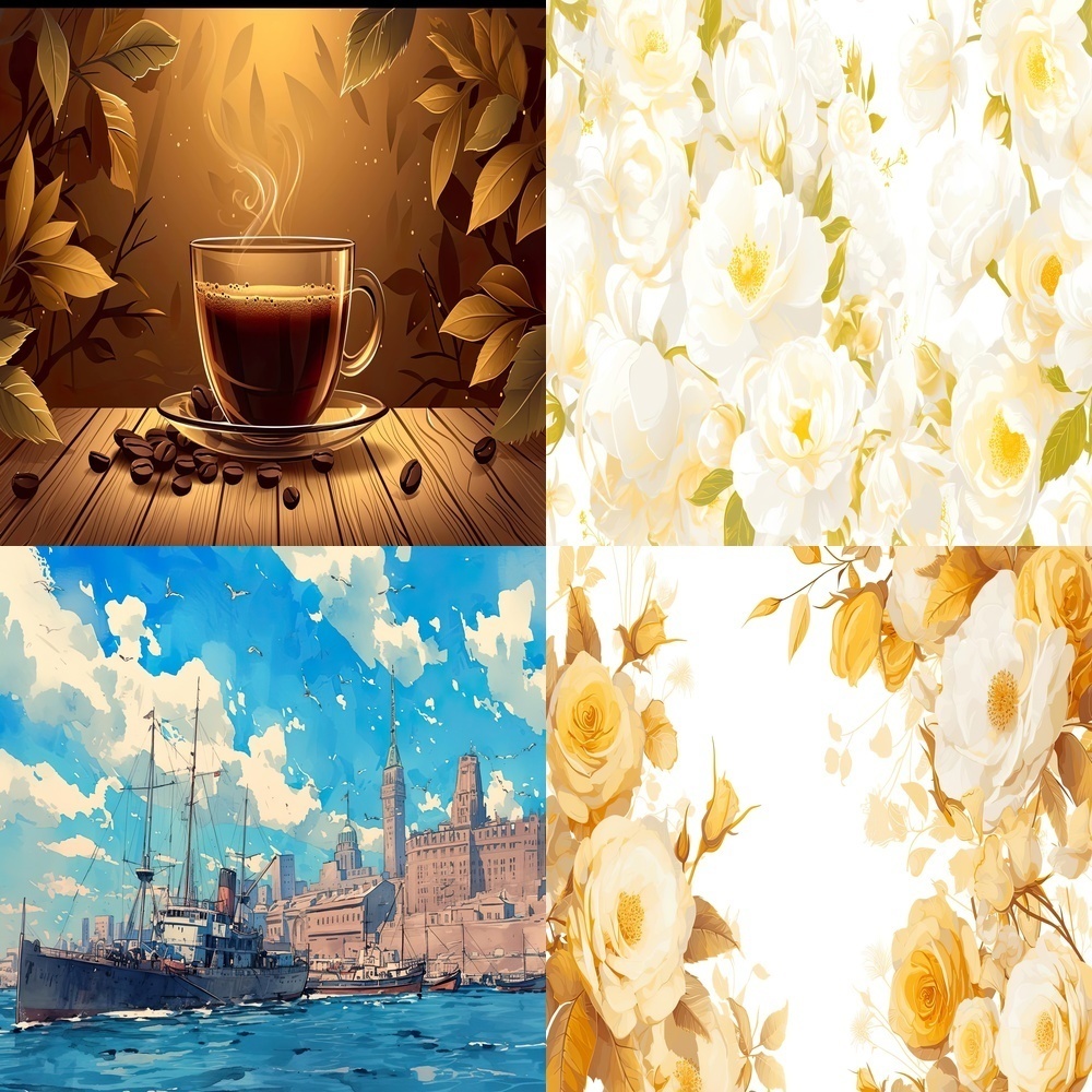 ビル群と多彩な背景パック