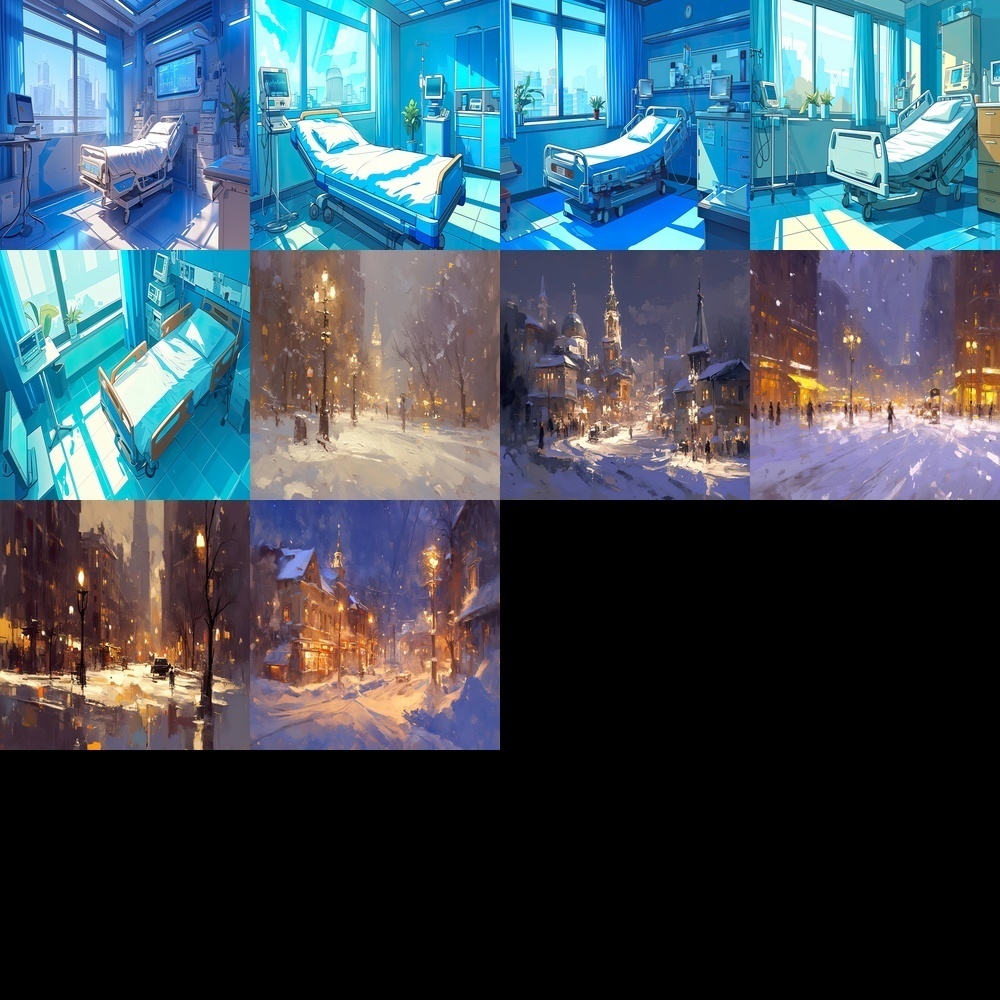 多彩なシーンとアイテム背景パック