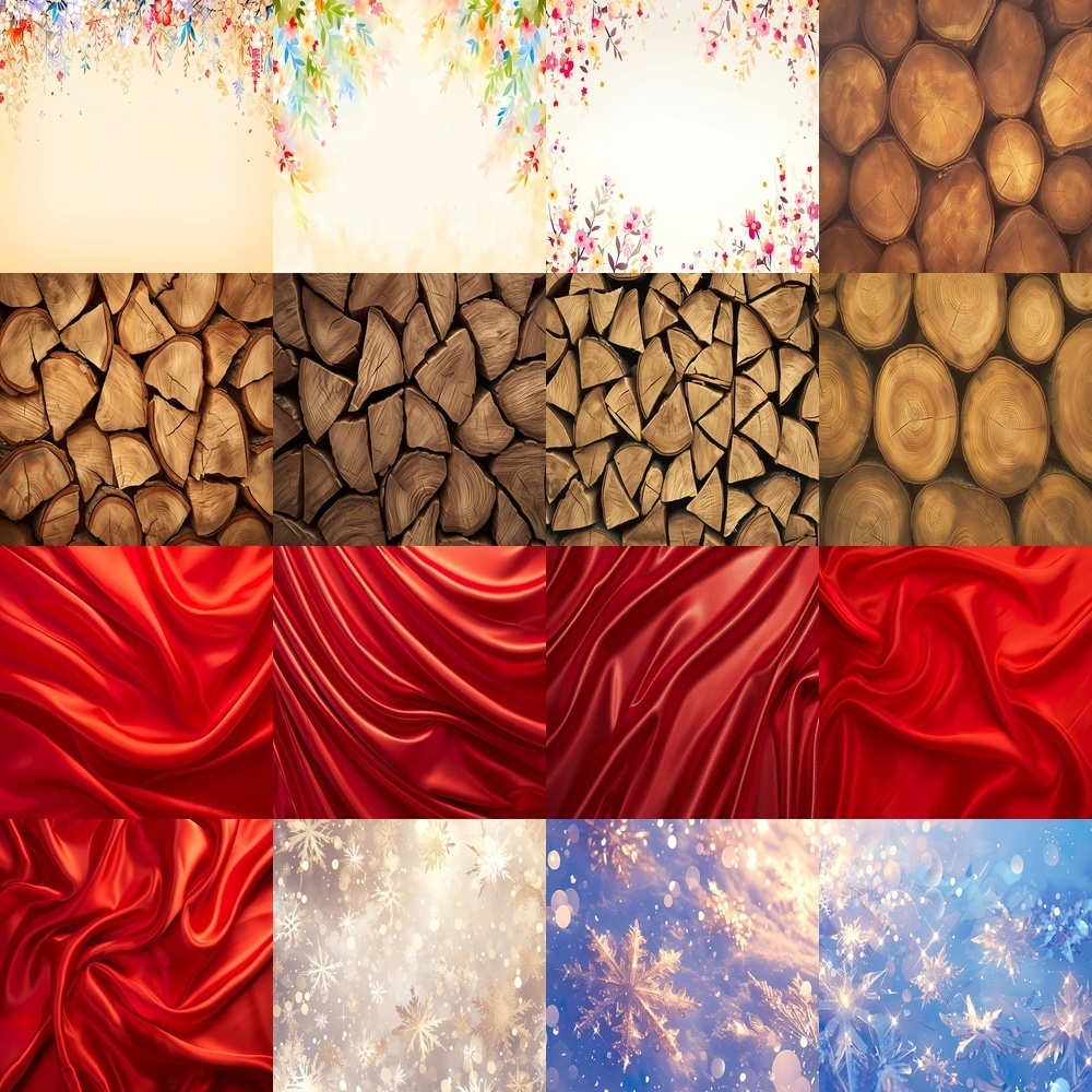 輝くキラキラ背景と豪華素材パック