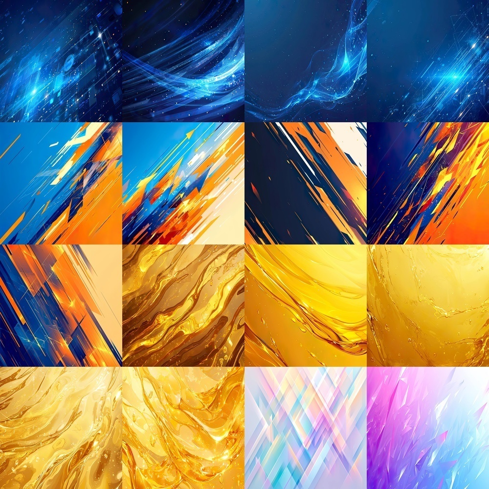 抽象的背景とテクノロジーアートパック