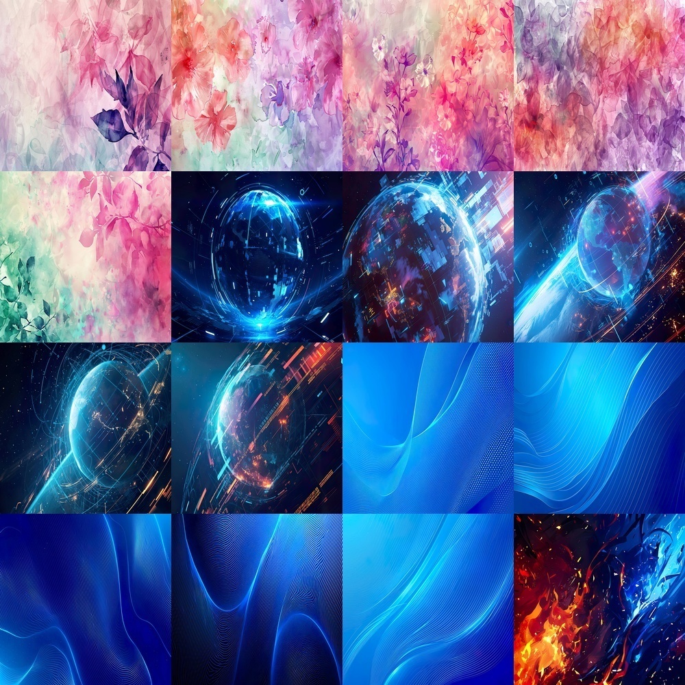 抽象的背景とテクノロジーアートパック