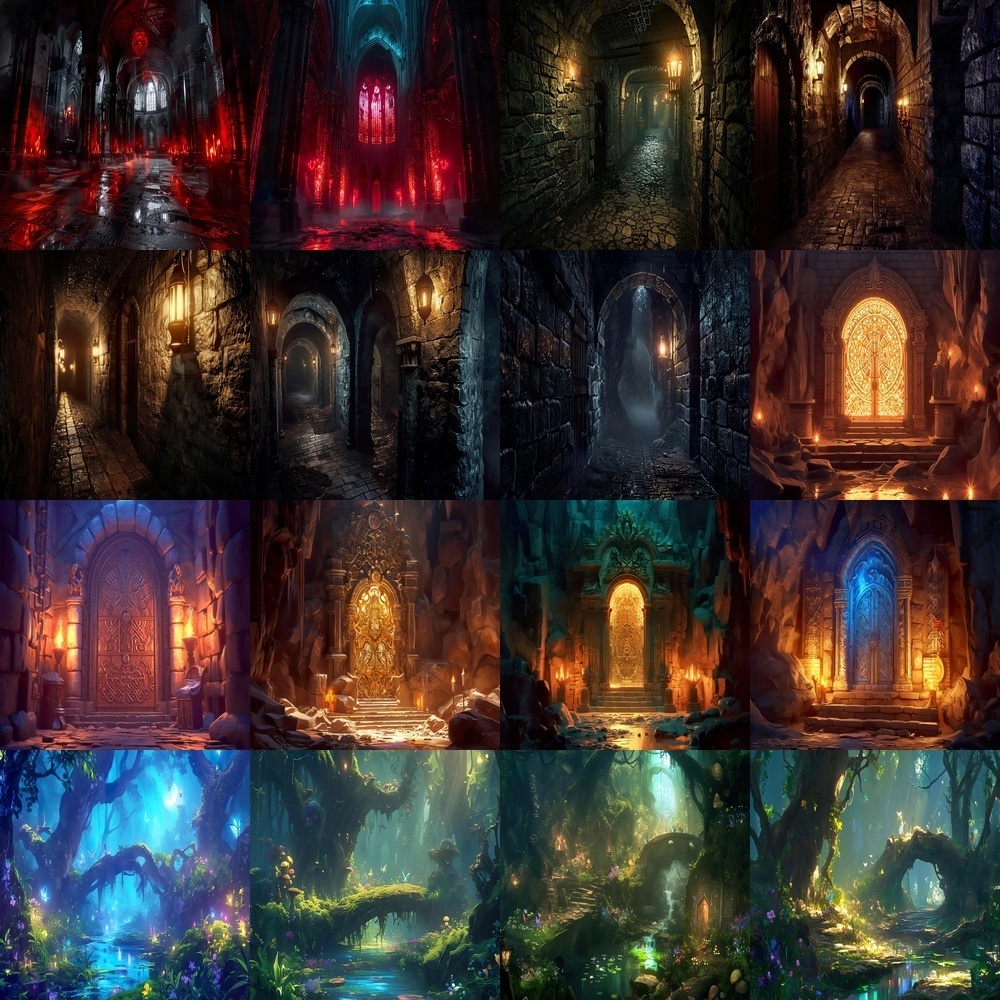 ファンタジーゲーム背景パック