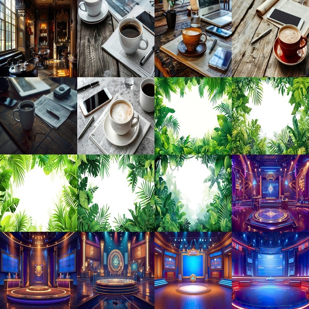 多彩な風景と豪華背景パック