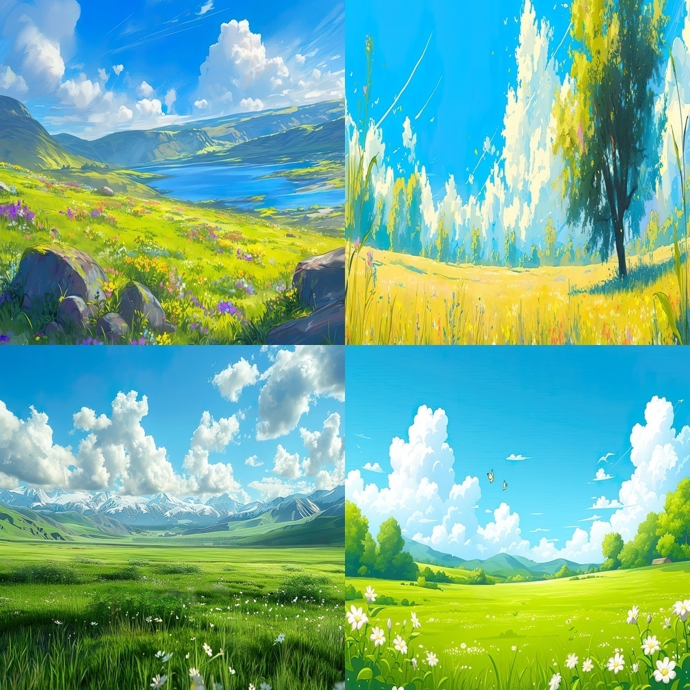 草原風景背景パック