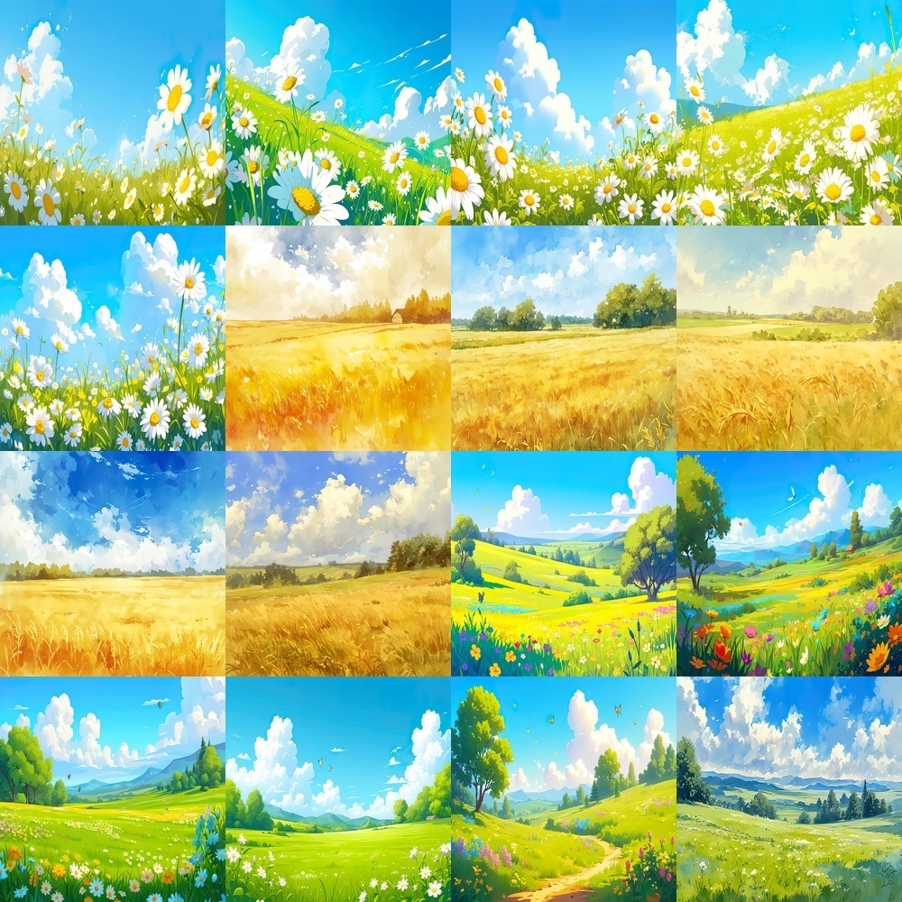 草原風景背景パック