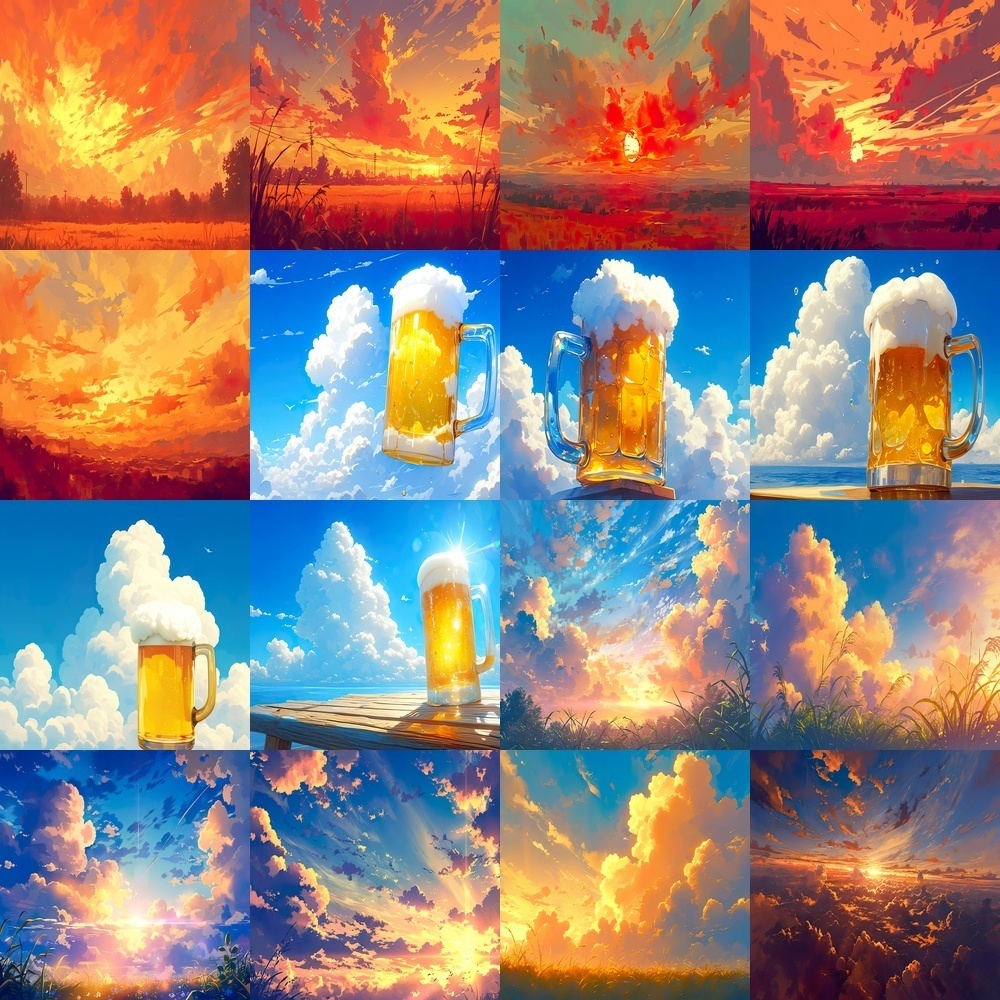 夕暮れ風景背景パック