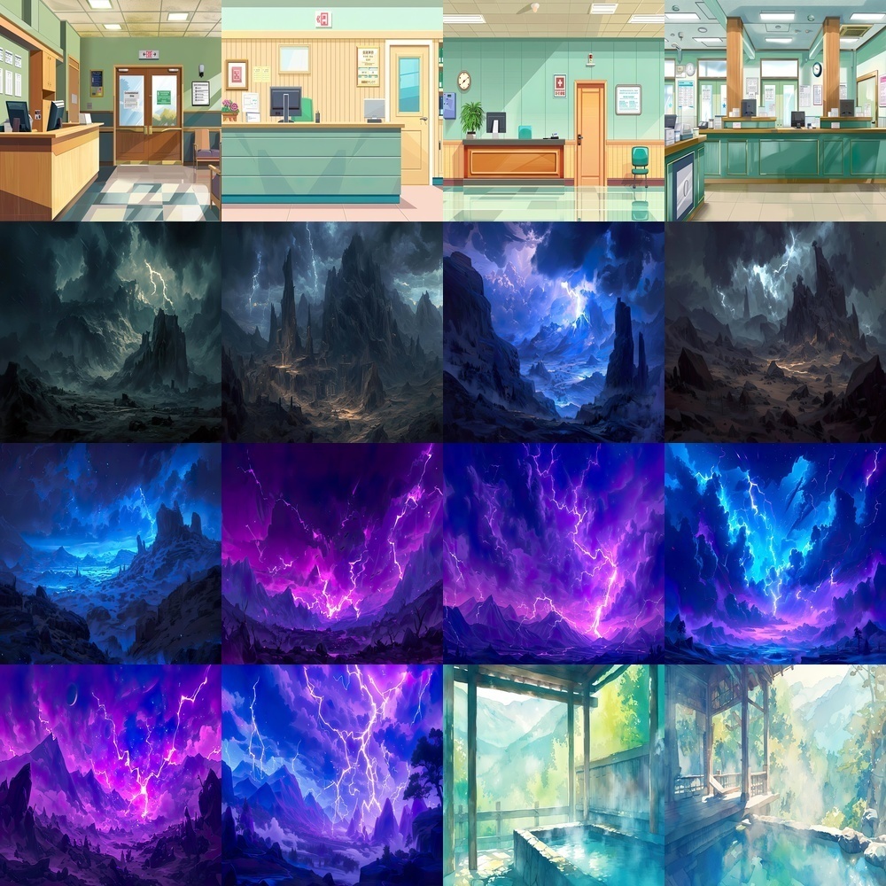 多彩な風景と静謐背景パック