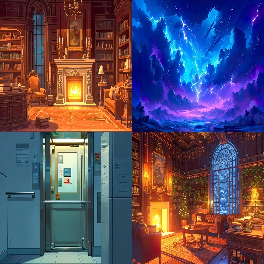 多彩な風景と静謐背景パック