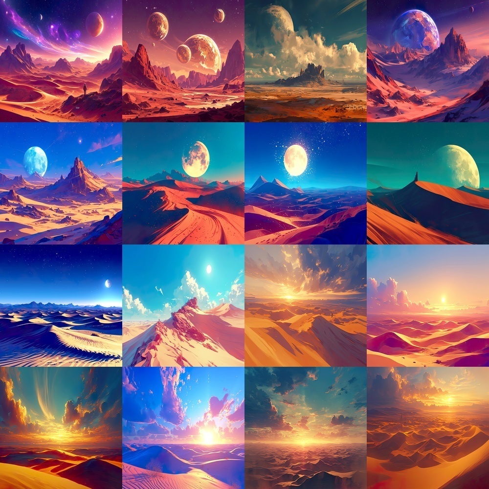 砂漠の風景背景パック