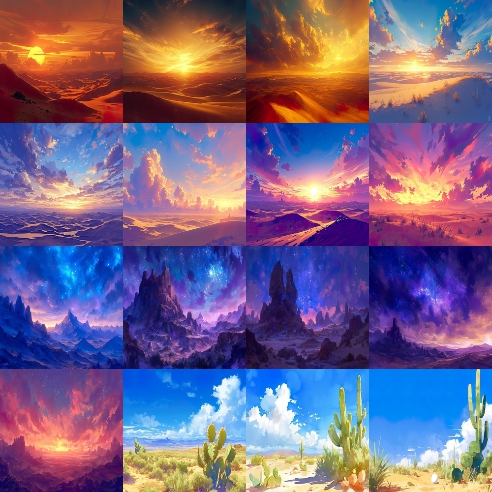 砂漠の風景背景パック