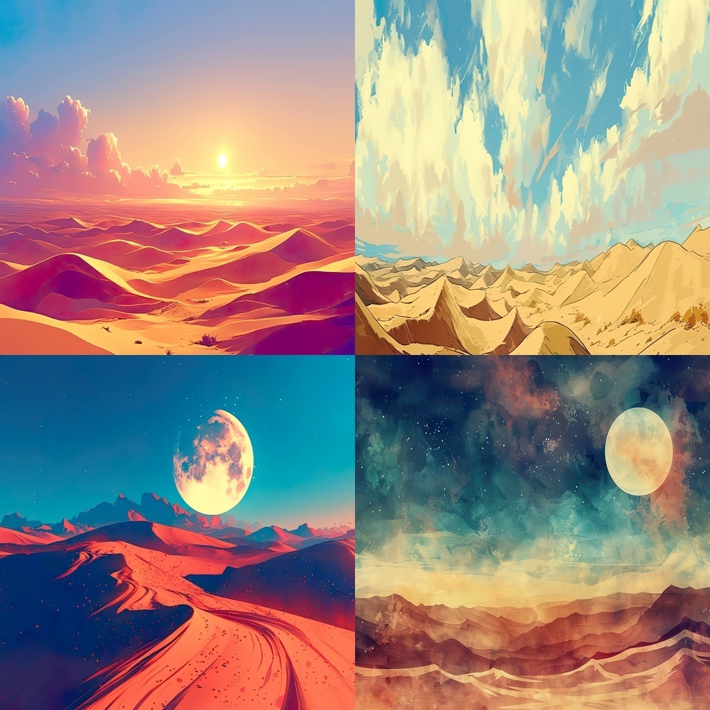 砂漠の風景背景パック