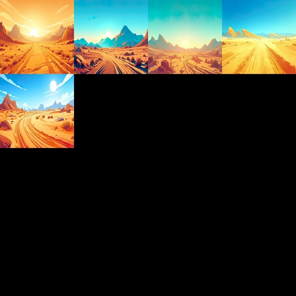 砂漠の風景背景パック