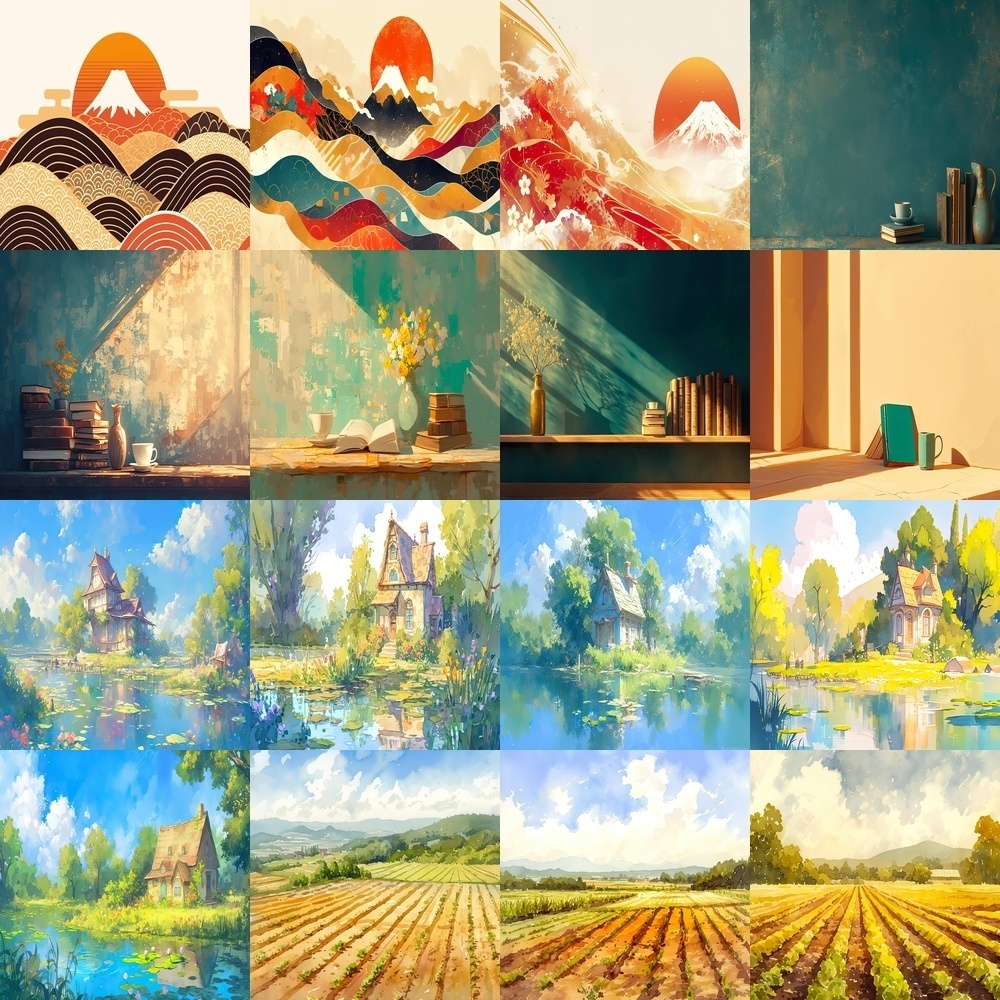 四季折々と幻想的な風景背景パック