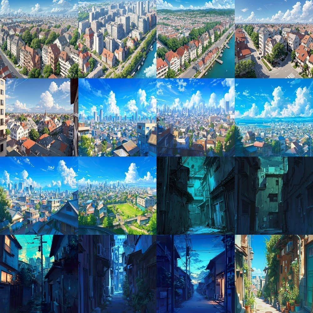 住宅街風景素材パック