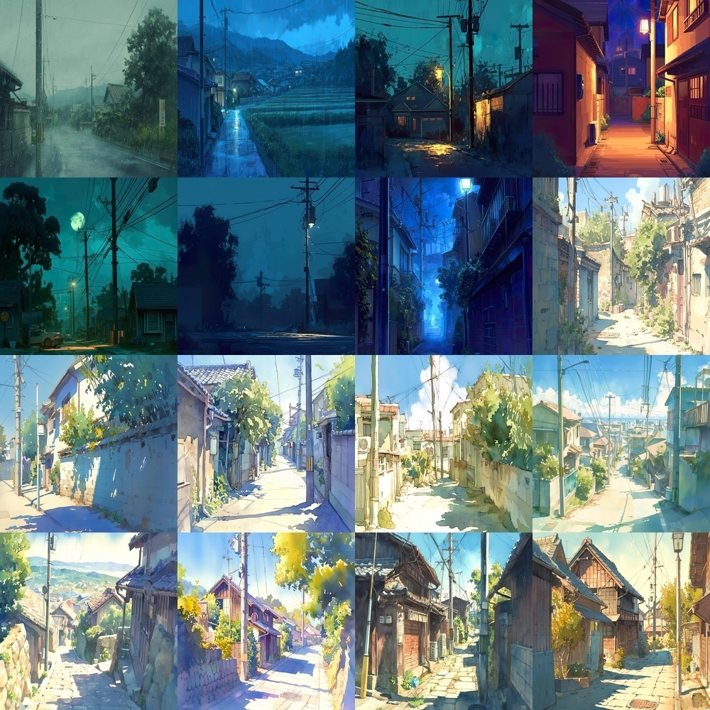 住宅街風景素材パック