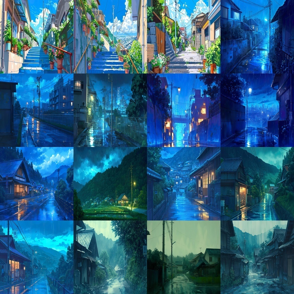 住宅街風景素材パック